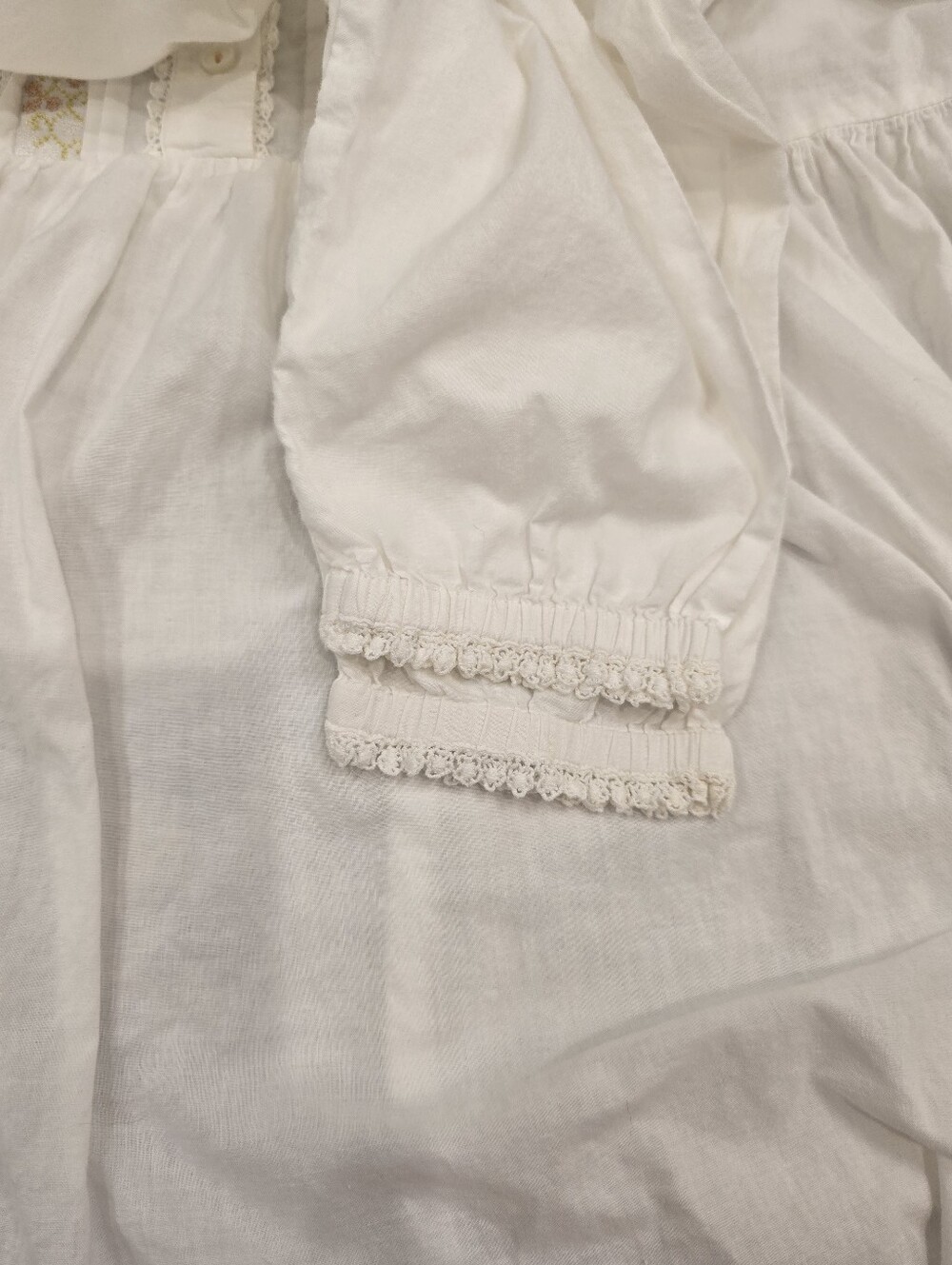 vintage Victoria's Secret Country white cotton long nightgown S - Picture 5 of 9